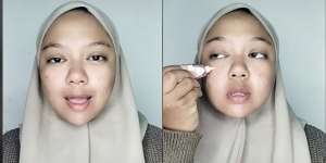 Potret Transformasi Makeup Wanita Ini Bikin Melongo, Hasilnya Bak Langit dan Bumi!