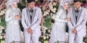 Viral Video Pengantin Pria Grogi Disenyumin Istri sampai Ngompol di Pelaminan Disebut Settingan, yang Terjadi Selanjutnya...