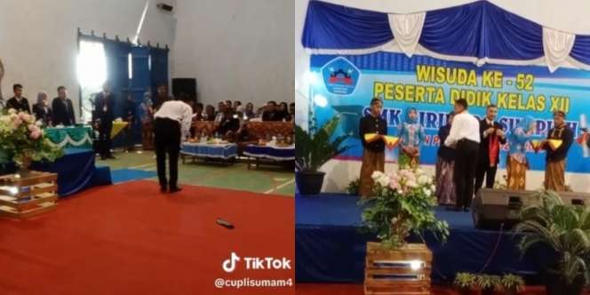 Kejadian Tak Terduga Buat Momen Wisuda Siswa ini Tak Terlupakan Seumur Hidup: Pas Lagi Jalan, eh Copot...