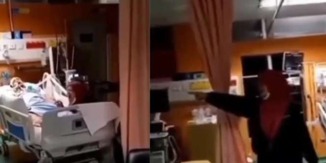 Seram! Momen Emak-emak Tiba-tiba Kesurupan saat Tunggui Saudara Kritis di Rumah Sakit, Ngomong Kasar dan Ancam Manusia