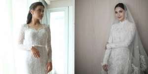 Adu Mewah Gaun Pengantin Artis dengan Model Tertutup, Terbaru Jessica Mila yang Tampil Klasik Bak Putri Kerajaan!