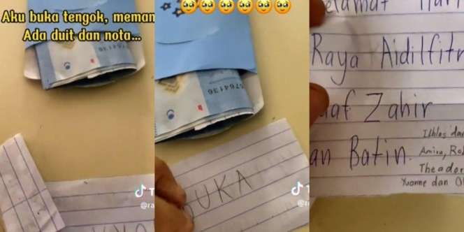 Guru Syok Dapat Amplop Isi Uang THR dari Siswa, Terharu Baca Pesan di Dalamnya