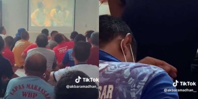 Momen Sedih Narapidana Nobar Film Miracle in Cell No.7, Air Mata Bercucuran di Seisi Ruangan Lapas