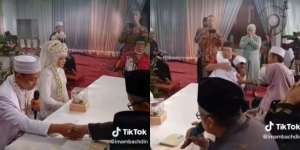 Nyesek Banget! Momen Pria Berlari Sambil Menangis Menyebut Nama Almarhum Ayahnya Usai Mengucap Ijab Qabul