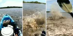 Penampakan Makhluk Mitos 'Sulur Bidar' yang Paling Ditakuti Pemancing, Mampu Ciptakan Gelombang Menakutkan Saat Bergerak dalam Air
