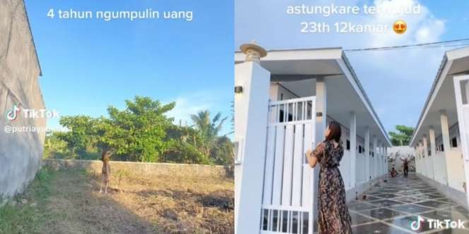 Viral Wanita Usia 23 Tahun Punya Kos-kosan 12 Pintu, Hasil Kerja Keras Selama 4 Tahun