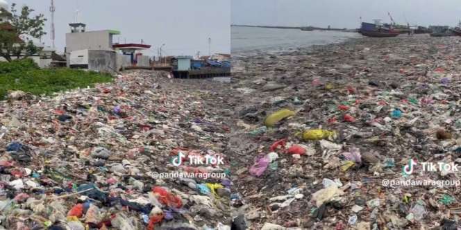 Potret Pantai Labuan Banten yang Viral Dijuluki Terkotor dan Terburuk di Indonesia