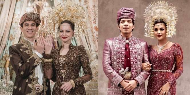 10 Adu Mewah Artis Nikah dengan Busana Minang, Enzy Storia Disebut Mirip Putri Kerajaan