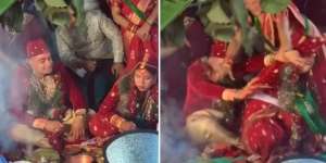 Viral! Pernikahan Berujung Ricuh, Kedua Mempelai Saling Serang Saat Suap-suapan, Penyebabnya Tak Terduga