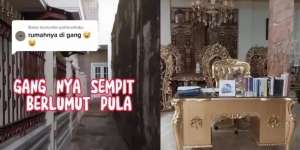 Viral Rumah Bak Istana di Gang Sempit Penuh Lumut, Bagai Surga Tersembunyi, Interior Serba Emas, Ini Potretnya