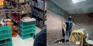 Lihat Karyawan Sholat di Lorong Rak Toko, Bos Bangun Mushola di Dekat Toko