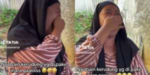 Momen Emak-Emak Nyobain Gaya Kerudung Inara Rusli, Enggak Sesuai Ekspektasi Berujung Ngakak Berjamaah