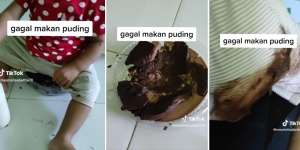 Ibunya Syok dan Cuma Bisa Ngomel Lihat Kuenya Dibuat Tempat Duduk Putrinya: Auto Jadi Puding Geprek