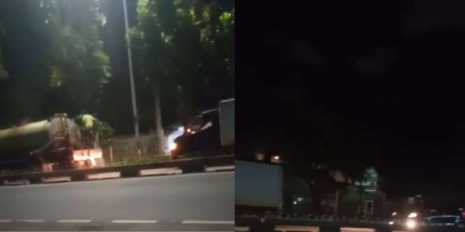 Kocak, Mobil Kena 'Jebakan' Masuk Jalur Busway Akibat Truk Penyiram Tanaman