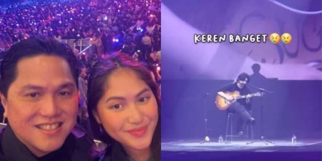 Keseruan Erick Thohir Temani Anaknya Nonton Konser Suga BTS, Auto Jadi ARMY Indonesia