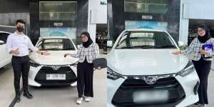 Dipenuhi Rasa Bahagia, Wanita Asal Medan Ini Resmi Terima Mobil Agya Rp1 dari Flash Sale Rp1 Shopee