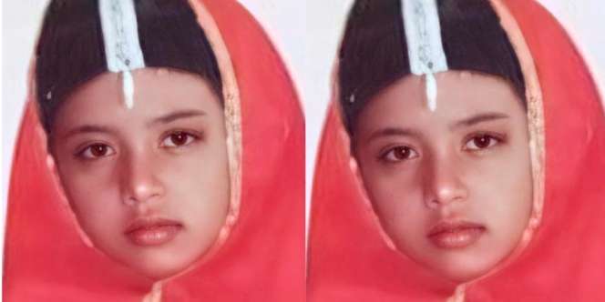 Bocah Lugu Berhijab Merah Ini Jadi Pedangdut Top dan Presenter, Coba Tebak?