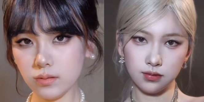 Hasilnya Mirip Banget, Andalkan Makeup TikToker Tiru Wajah Anggota Blackpink