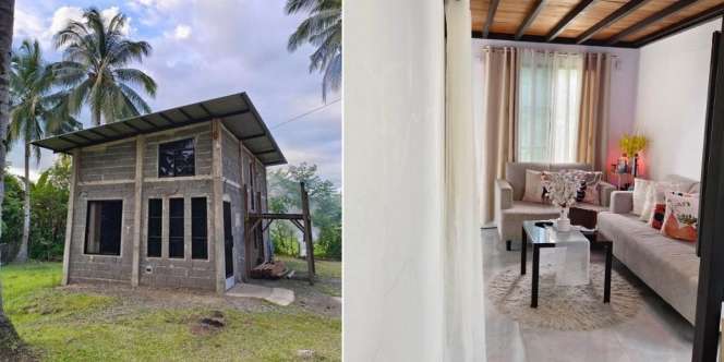Bangunan Rumah Minimalis Ini Kasar dan Seperti Belum Jadi, Pas Masuk Ternyata Elegan dan Nyaman, Dilengkapi Mezzanine