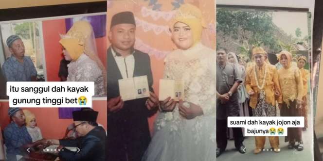 Penyesalan Wanita Salah Pilih MUA Saat Nikah: Riasan dan Baju Pengantin Tampak Jadul, Sanggul Tinggi bak Gunung, Suami Kayak Jojon