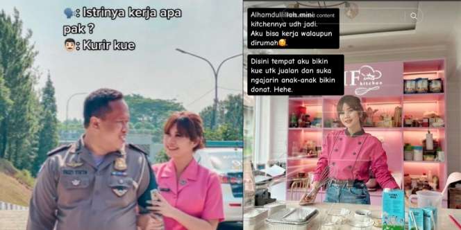 Cerita Ibu Bhayangkari Cantik Relakan Karier demi Temani Suami, Kini Sukses Jadi Juragan Kue