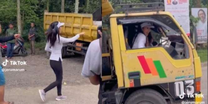 The Real Bikin Kaget, Presenter Cantik Soraya Rasyid Tiba-Tiba Jadi Sopir Truk, Warganet: Udah Pro Banget!