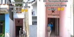 Penampakan Rumah Lebar 1 Meter Diantara Gang Sempit, Lihat Isi Dalamnya Ternyata…