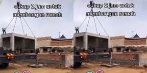 Tak Perlu Waktu Lama, Pembangunan Rumah Ini Hanya Butuh 2 Jam, Hasilnya Boleh Diadu!