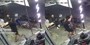 Definisi Karma Dibayar Kontan di Dunia, Pria Ini Iseng Ngatain Teman Langsung Kejedot Tiang Besi