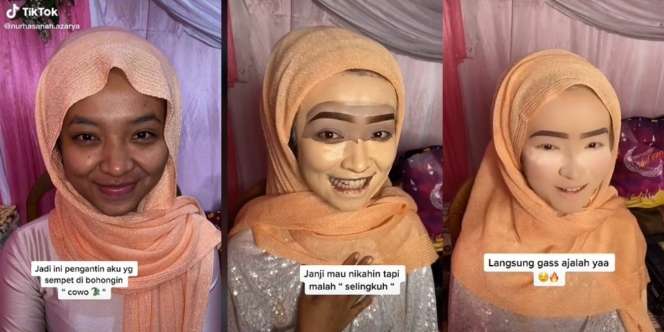 Dirias MUA Sambil Curhat Kekasih Selingkuh, Hasil Makeup Calon Pengantin Dijamin Bikin Mantan `Nyesel`