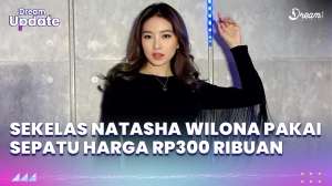 Sekelas Natasha Wilona aja Pakai Sepatu Harga Rp300 Ribuan
