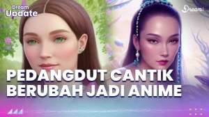 Begini Jadinya Jika Pedangdut Cantik Berubah Jadi Anime Efek AI, Lucinta Luna di Luar Nurul!