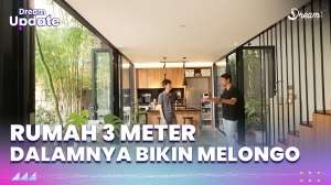 Rumah Minimalis Lebar 3 Meter Ini Dalamnya Bikin Melongo