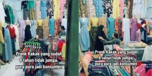 8 Tahun Tak Pulang Merantau, Wanita Ini Kasih Kejutan Kakak Pura-pura Jadi Pembeli, Endingnya Bikin Mewek
