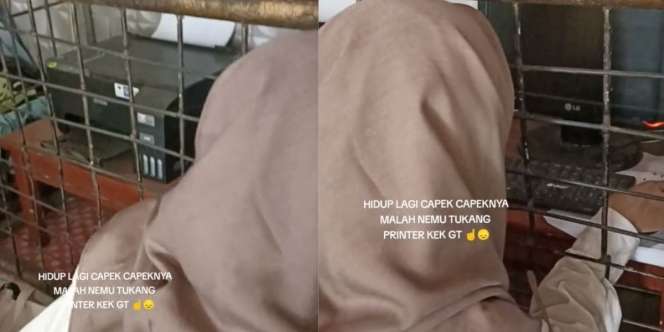 Komputer dan Printer Rental Dikerangkeng, Warganet: Jadi Narapidana
