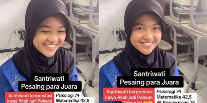 Salut! Santriwati Lulus Tes Masuk Polisi, Dapat Nilai Tertinggi