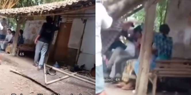 Detik-Detik Host Bedah Rumah Ketimpa Genteng, Runtuh Duluan Sebelum Sengaja Dirobohkan