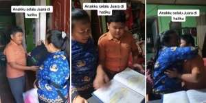 Haru! Ibu Ini Tidak Kecewa dan Marah Meski Anak Rangking 27 dari 41 Siswa, Justru Dibawakan Hadiah: 'Anakku Selalu Juara di Hatiku'