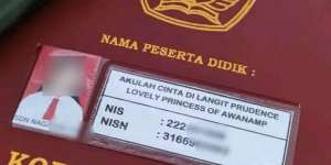 Siswa SD di Karawang Punya Nama 'Akulah Cinta di Langit Prudence Lovely Princess of Awanamp', Panggilannya Malah Enggak Nyambung