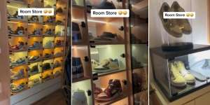 Viral! Bapak Niat Bangunkan Anak Lagi Tidur, Pas Buka Pintu Kamarnya Kayak Toko Sepatu Sneakers: 'Bangunin Anak 1% Tunjukin Koleksi 99%'