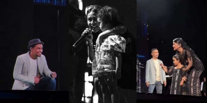Bikin Mewek! Momen Viral Putri Tunggal Mutia Ayu `Berusaha Menggapai` Glenn Fredly di Konser 25 Tahun