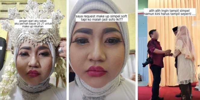 Sewa MUA Berpengalaman 32 Tahun, Pengantin Kecewa Habis 25 Juta Buat Riasan Zonk: `Jangan Ajari Aku Sabar`