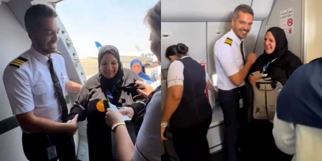 Berangkat Haji Naik Pesawat, Ibu Ini Syok Ternyata Pilotnya Anak Sendiri