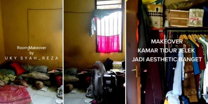 Makeover Ekstrem Kamar Tidur Kumuh dan Semrawut Berubah Cantik Estetik, Awalnya Terasa Sesak Kini Jadi Lega dan Bikin Betah