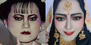 Viral Wanita Praktikkan Makeup Pengantin Tahun 80-an, Shading Hidung dan Alisnya Auto Bikin Salfok