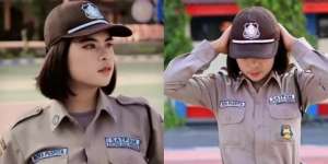 Viral Satpam Cantiknya Bak Bidadari, Ternyata Dulu Gagal Jadi Polwan, Lihat Potretnya Auto Terpikat