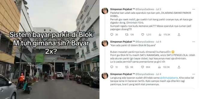 Pengunjung Blok M Sambat Bayar Parkir Dobel, Pengelola Ditegur Dishub DKI