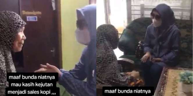 Pulang Kampung Setelah 7 Tahun Merantau, Wanita Ini Kasih Kejutan Ibunya Pura-Pura Jadi Sales, Reaksi Ibunya di Luar Dugaan