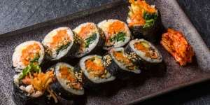Beef Gimbap Rendah Kalori, Ganti Nasi dengan Oat 
