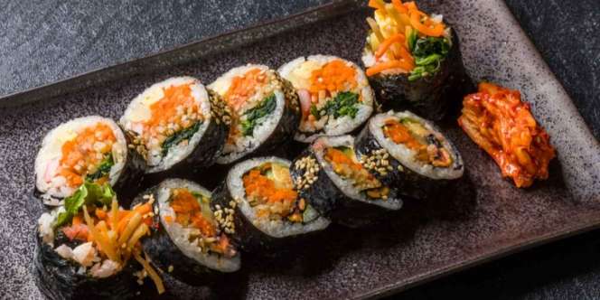Beef Gimbap Rendah Kalori, Ganti Nasi dengan Oat 